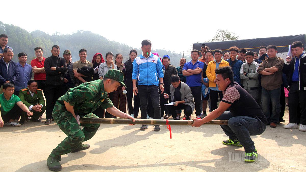 Các hoạt động giao lưu thể thao tại ngày hội.