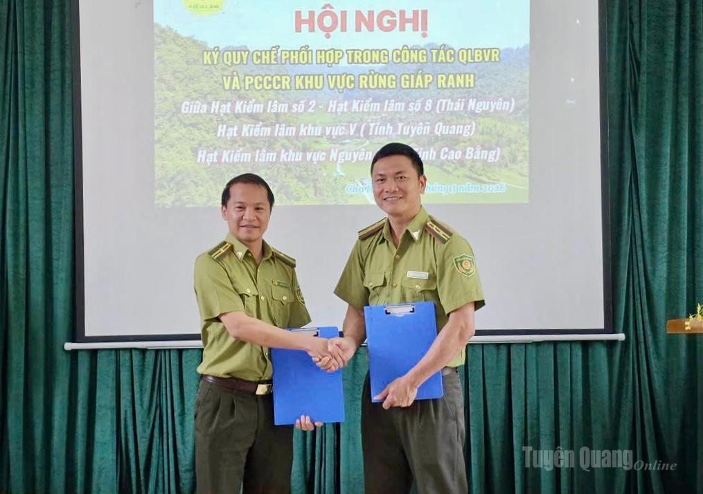 Hai đơn vị ký kết Quy chế phối hợp.