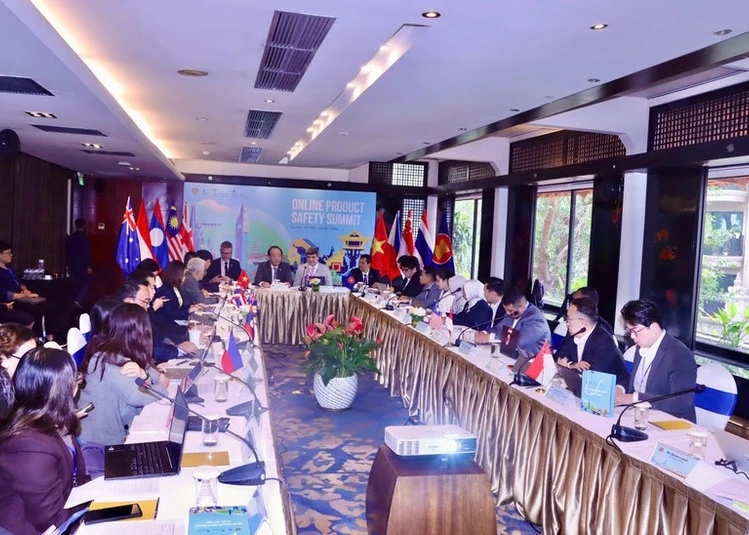 At the Online Product Safety Summit in Ha Noi on March 18. (Photo: dms.gov.vn)