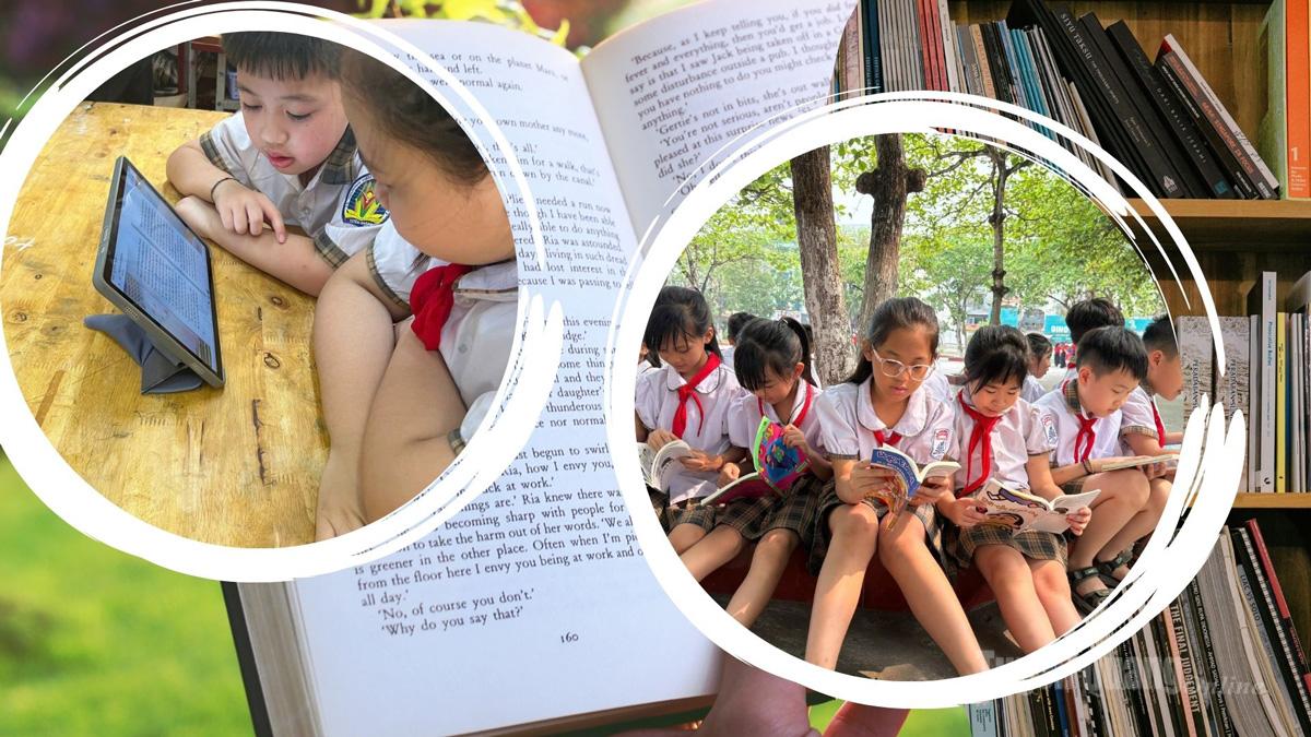 Dù là sách điện tử hay sách truyền thống thì đây luôn là sự lựa chọn của các em học sinh để có thể vừa giải trí, vừa tiếp thu thêm kiến thức bổ ích từ sách.