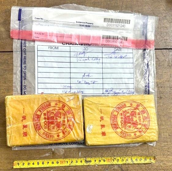 Tang vật của chuyên án.