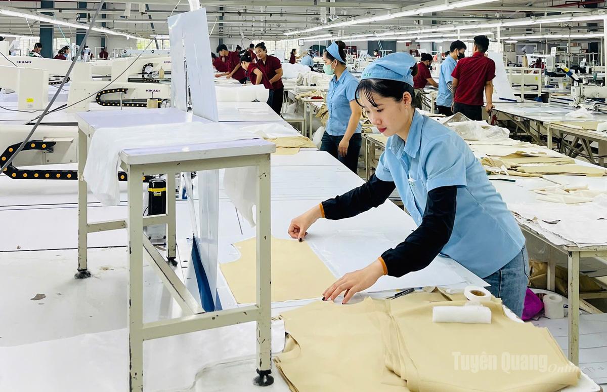 Sản xuất tại Nhà máy may MSA YB Tuyên Quang.