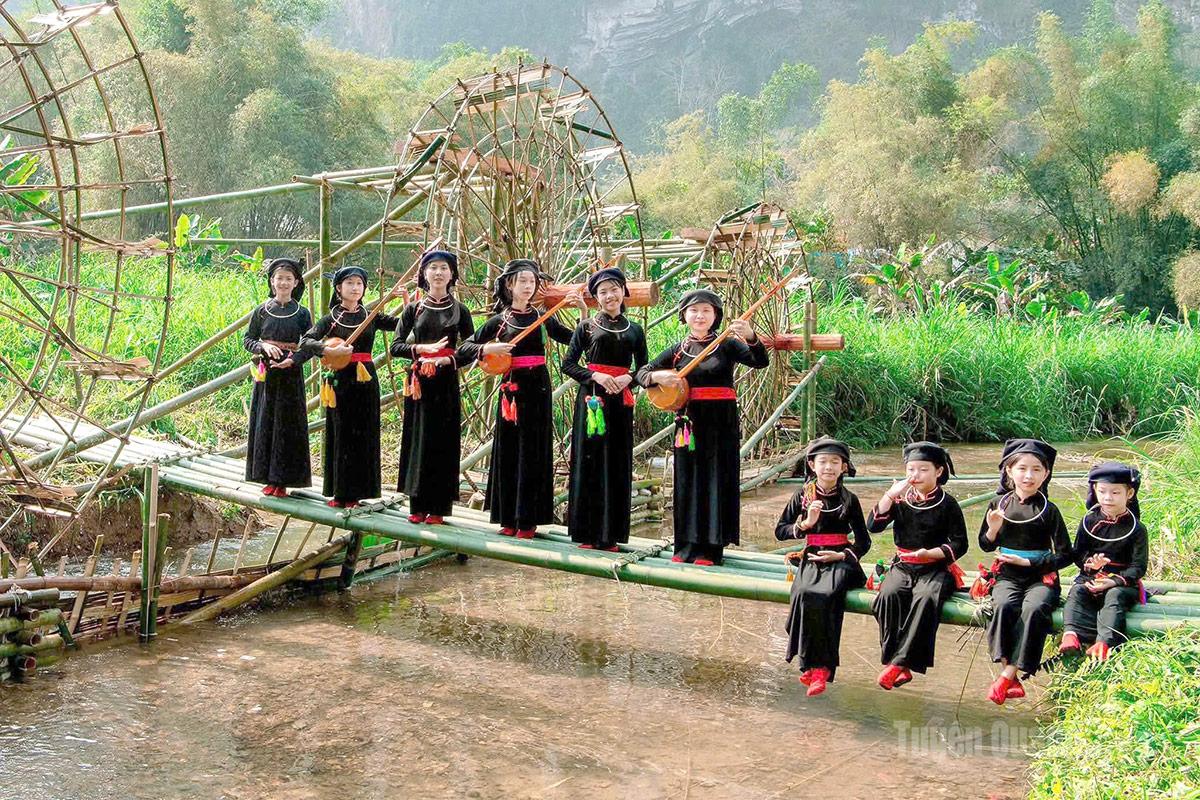 Cộng đồng người Tày, thôn Nà Tông, xã Thượng Lâm bảo tồn văn hóa truyền thống của dân tộc.