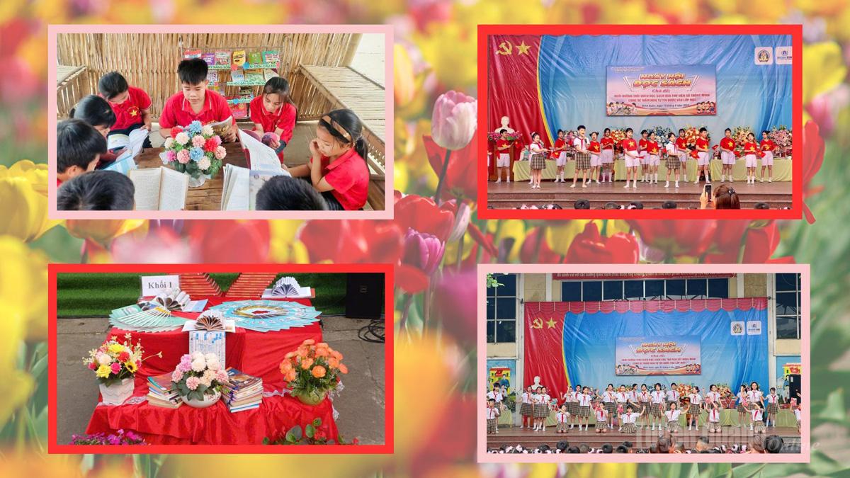 Ngày hội đọc sách năm nay diễn ra tại 100% đơn vị trường học với nhiều hoạt động hấp dẫn.