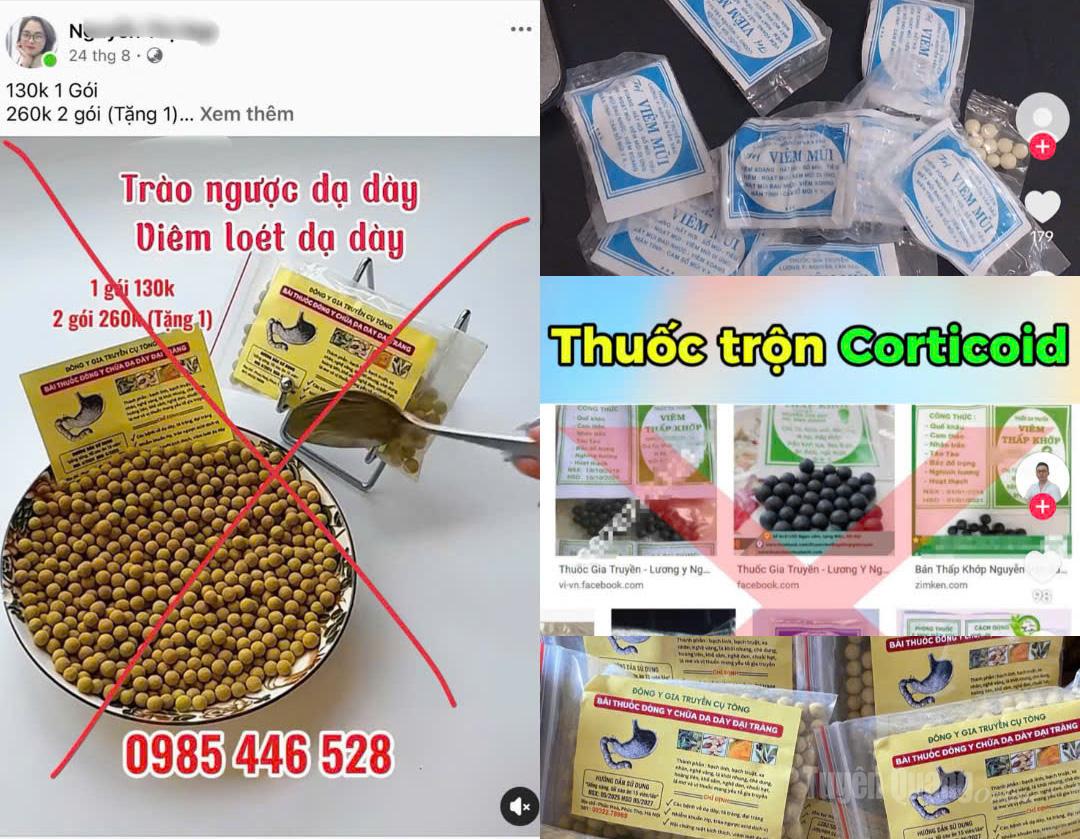 Thuốc nam được quảng bá tràn lan trên mạng xã hội.