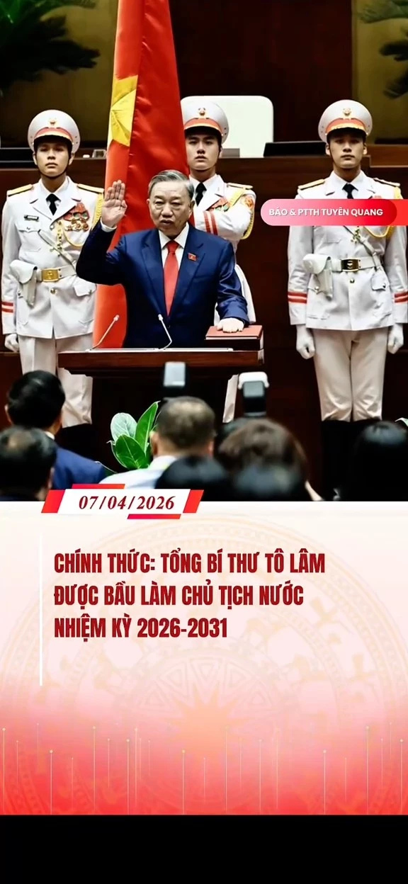 Tổng B&iacute; thư T&ocirc; L&acirc;m được bầu l&agrave;m chủ tịch nước nhiệm kỳ 2026-2031