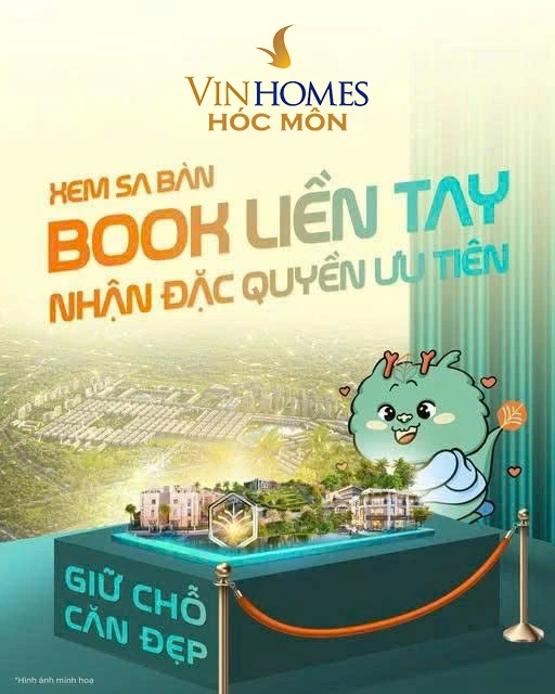 Booking Vinhomes Hóc Môn ưu tiên căn đẹp