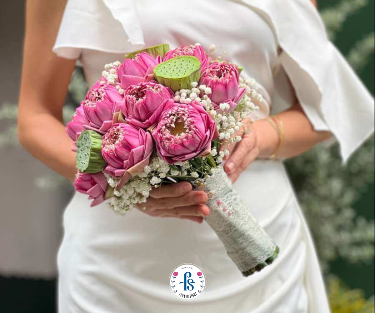 Bó hoa cưới đẹp tại shop hoa FlowerSight
