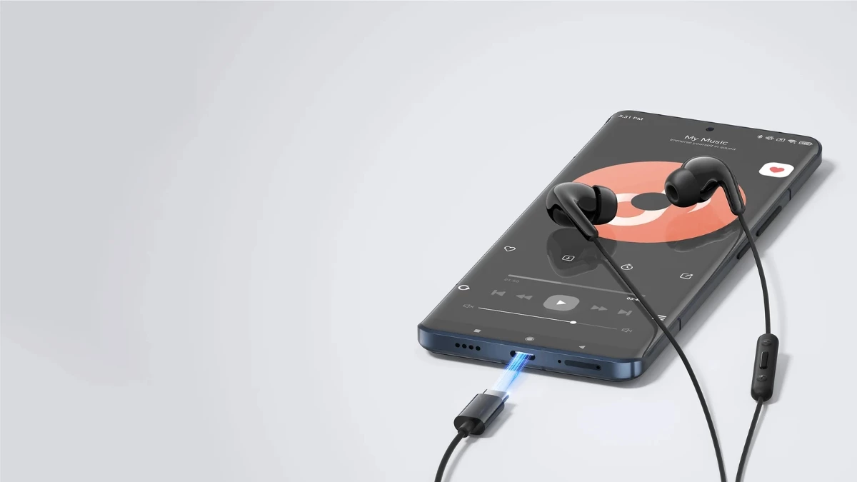 Tai nghe Xiaomi Type-C kết nối gọn, tiện nghe nhạc và chơi game.