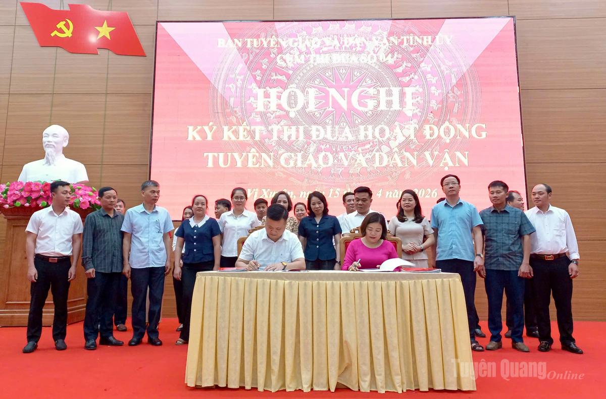 Các đơn vị ký kết giao ước.