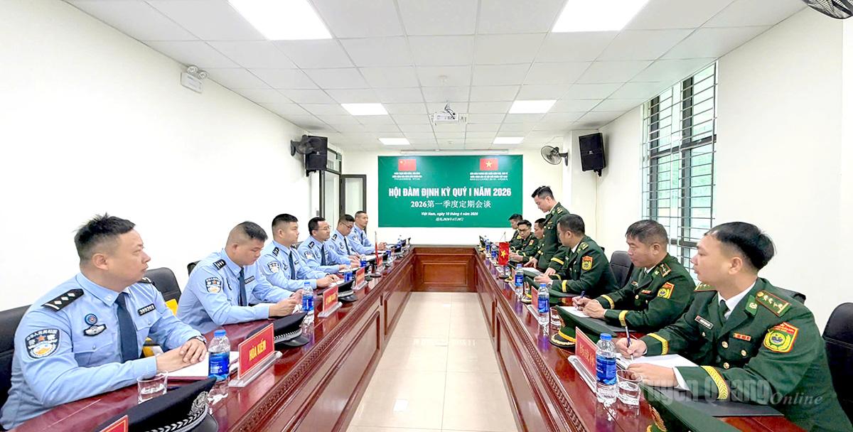 Toàn cảnh buổi hội đàm.