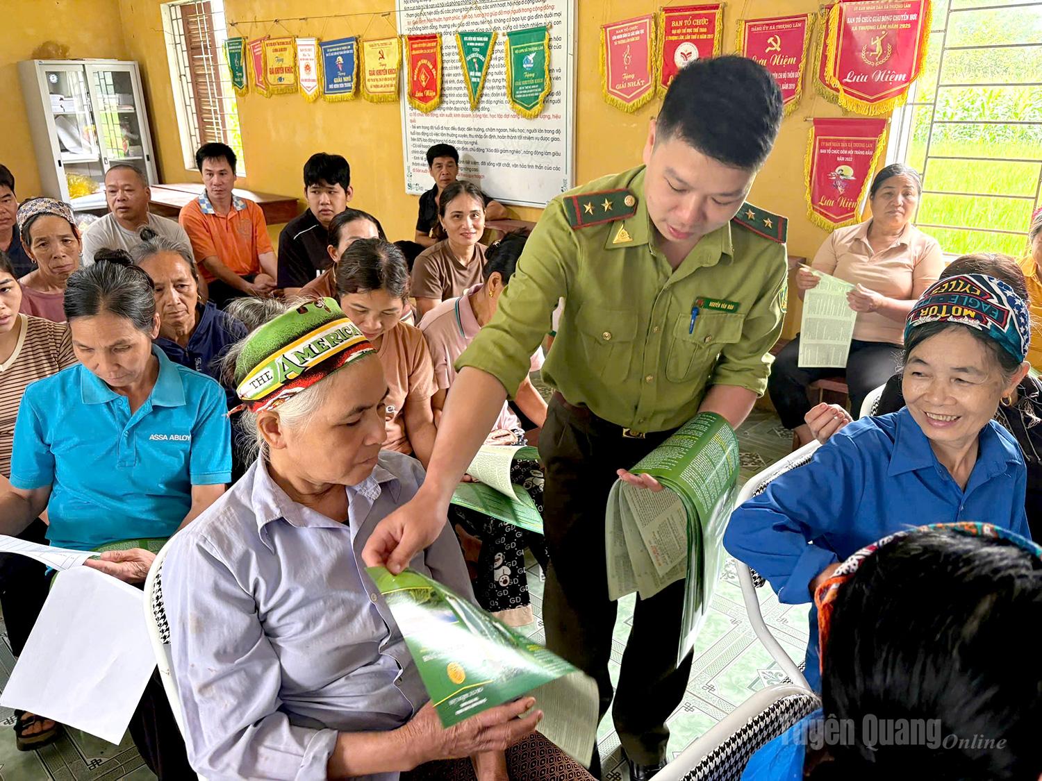 Fire prevention campaigns are integrated into village meetings.