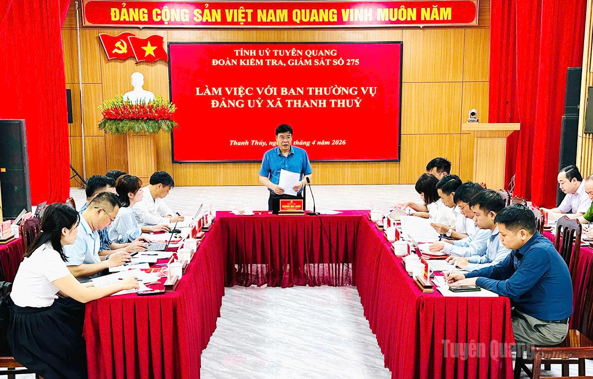 Quang cảnh buổi kiểm tra, giám sát.
