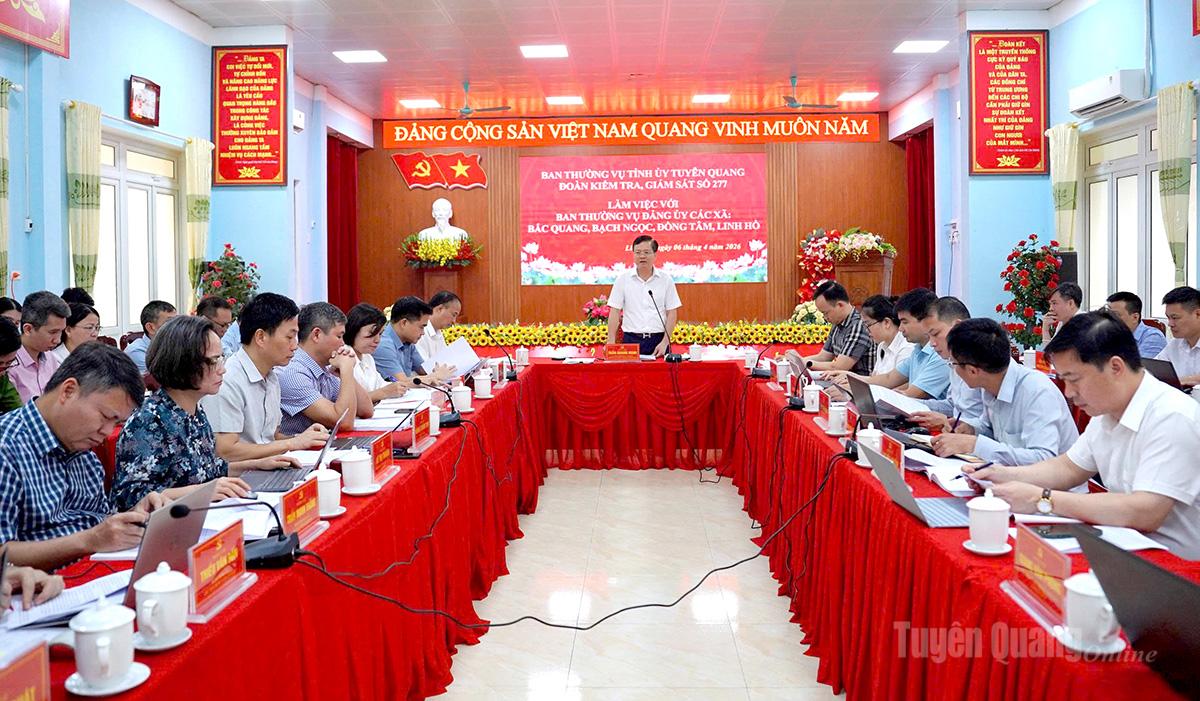 Toàn cảnh buổi kiểm tra, giám sát.