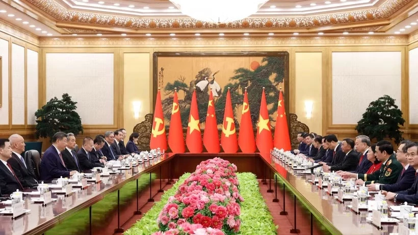 Tổng Bí thư, Chủ tịch nước Tô Lâm hội đàm với Tổng Bí thư, Chủ tịch nước Trung Quốc Tập Cận Bình