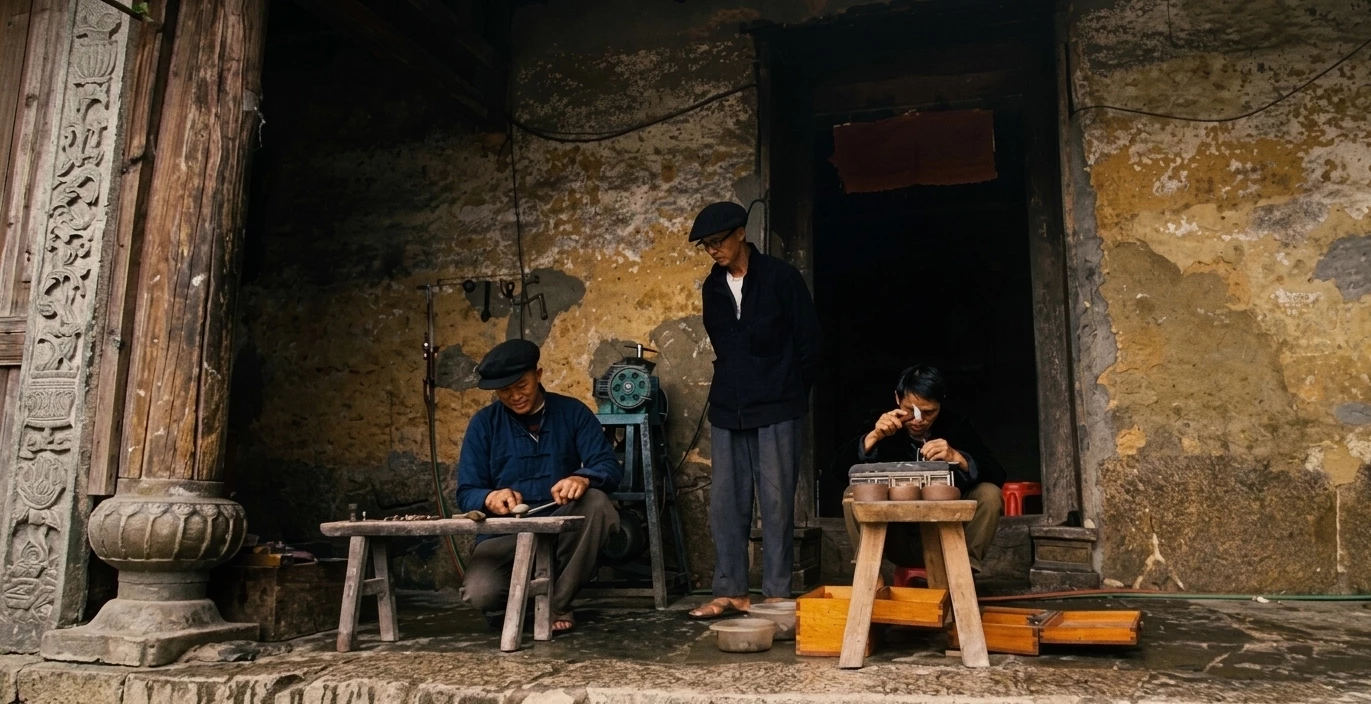 The Mong people in Lao Xa have preserved their traditional silver-carving craft for more than a century.