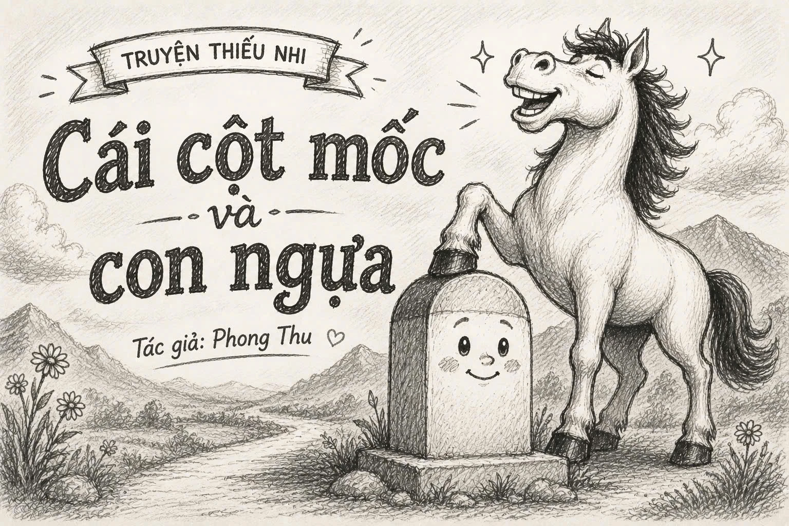 Truyện thiếu nhi: C&aacute;i cột mốc v&agrave; con ngựa