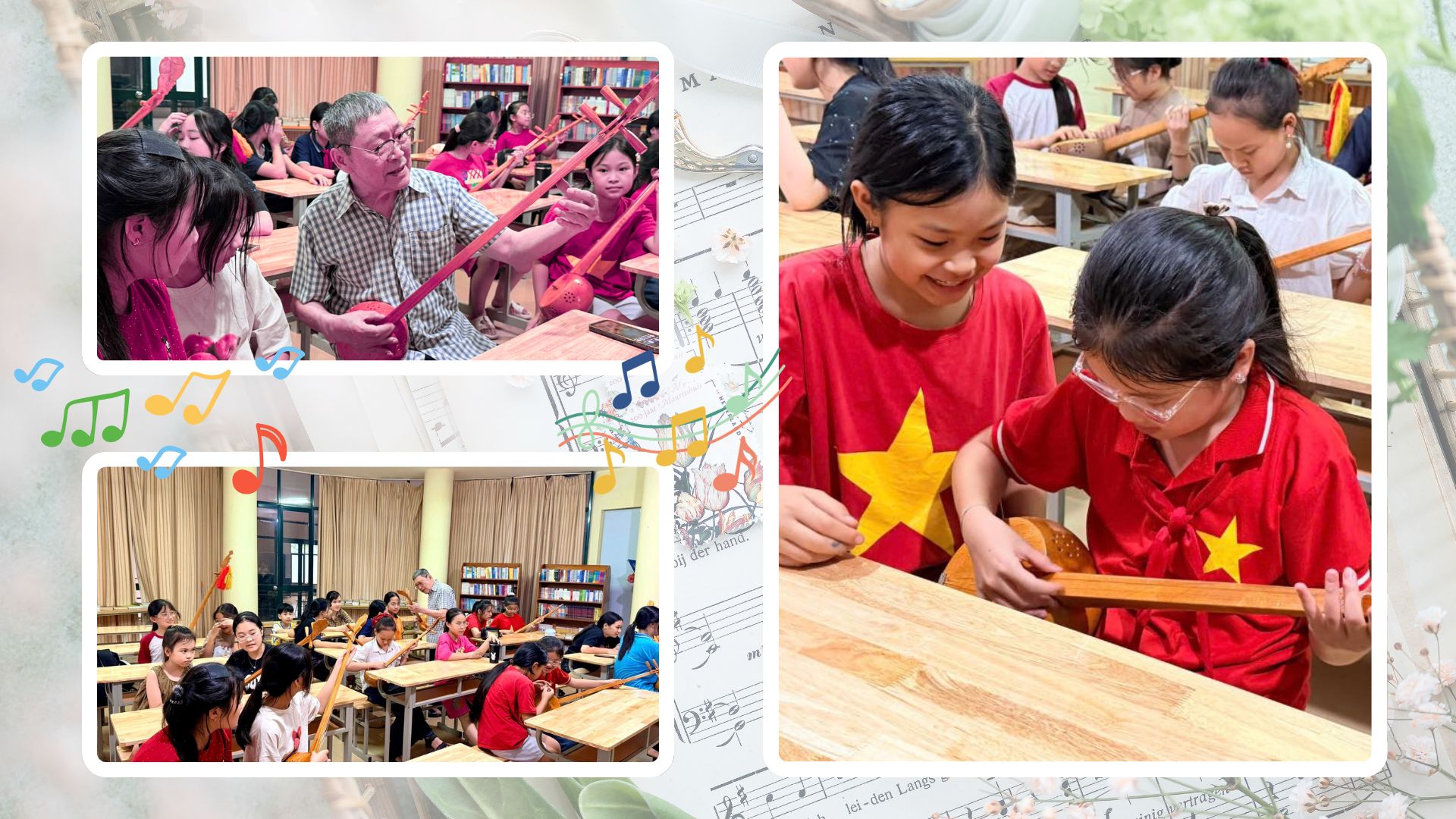 Các em thiếu nhi tiếp cận với nghệ thuật truyền thống hát Then, đàn Tính tại Trung tâm Văn hóa, Thể thao Thanh thiếu nhi tỉnh.