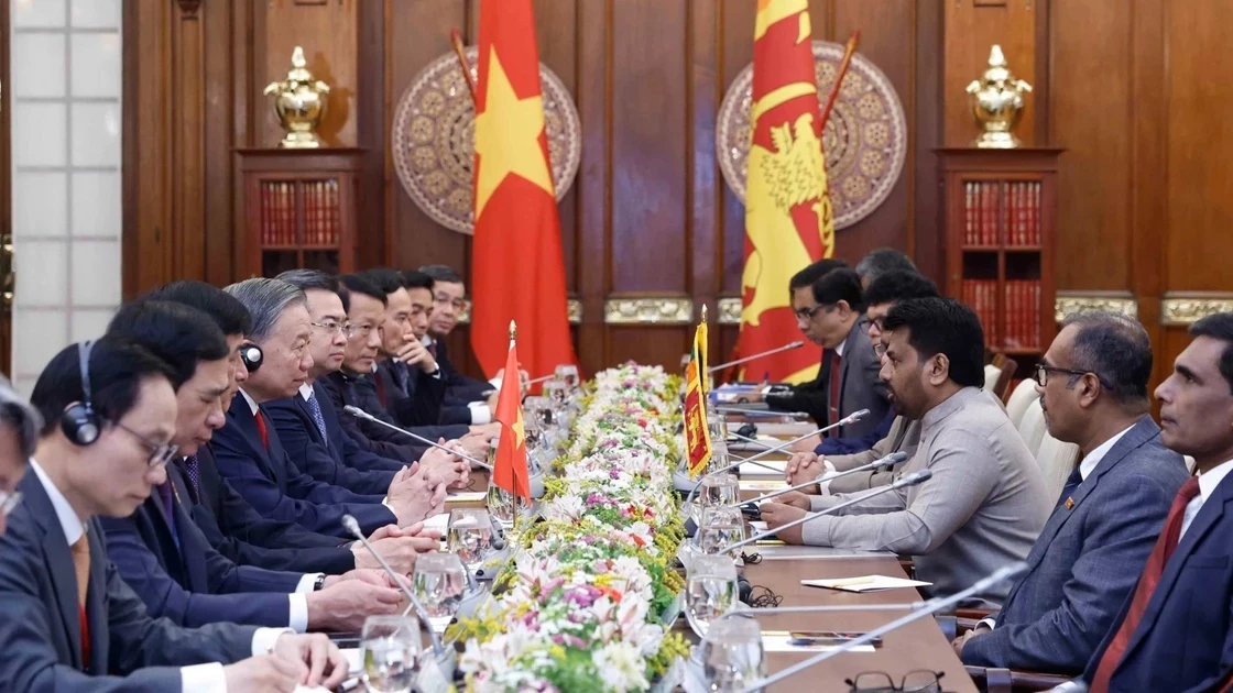 [Ảnh] Tổng Bí thư, Chủ tịch nước hội đàm với Tổng thống Sri Lanka