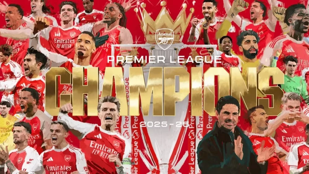 Arsenal vô địch Ngoại hạng Anh sau 22 năm chờ đợi - Báo Tuyên Quang điện tử