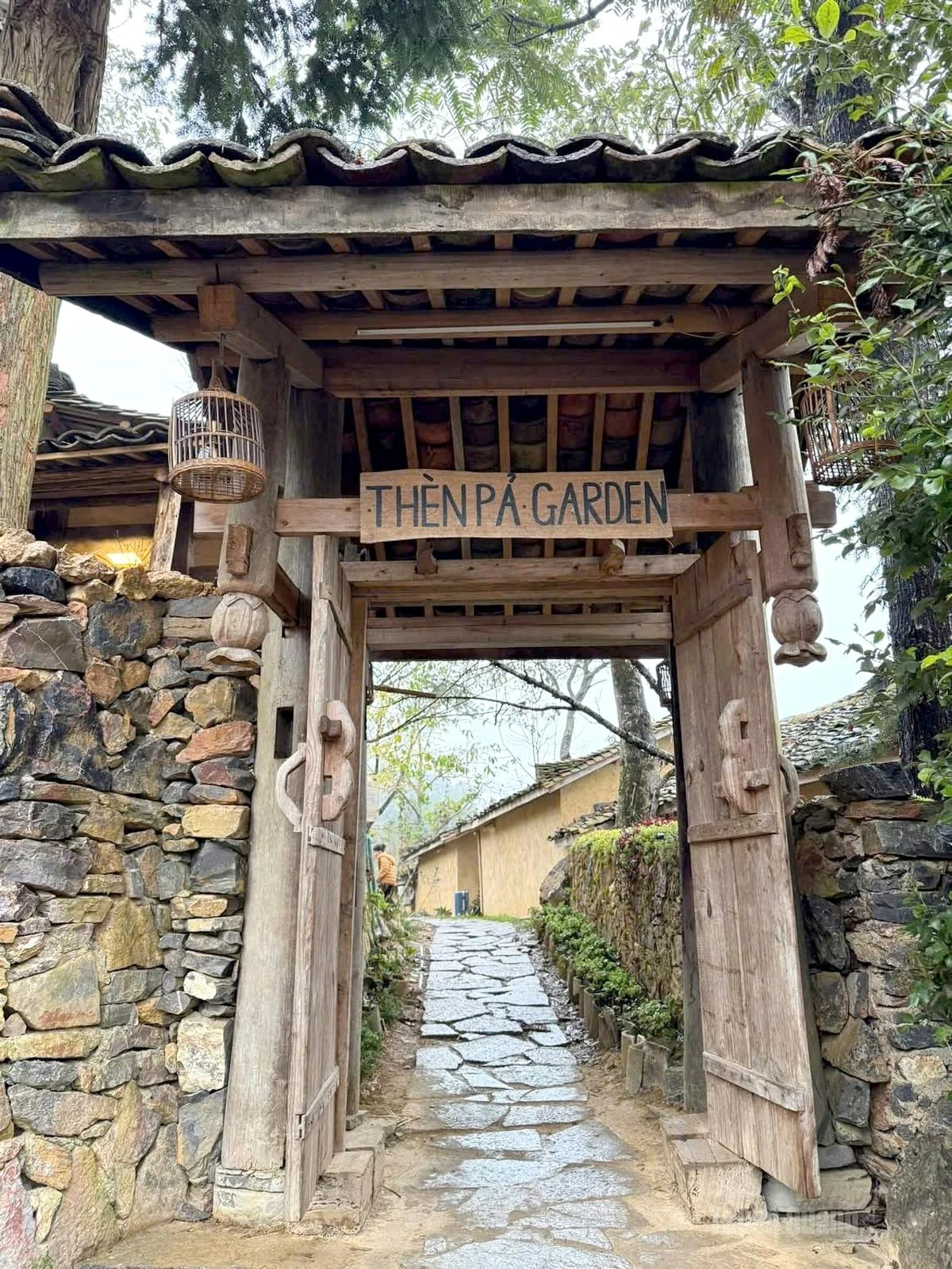 The village gate.