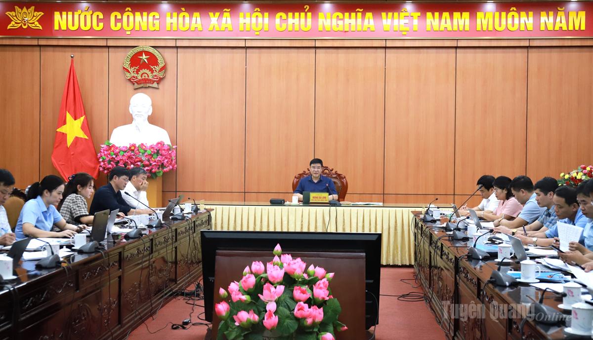 Phó Chủ tịch UBND tỉnh Hoàng Gia Long chủ trì cuộc kiểm tra, giám sát.