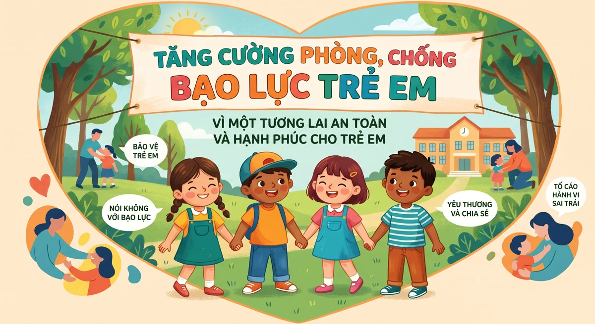 Tăng cường ph&ograve;ng, chống bạo lực trẻ em