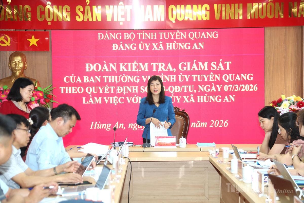 Phó Chủ tịch HĐND tỉnh Phạm Thị Minh Xuân đề nghị xã xây dựng kịch bản chi tiết cho mục tiêu tăng trưởng kinh tế hai con số.
