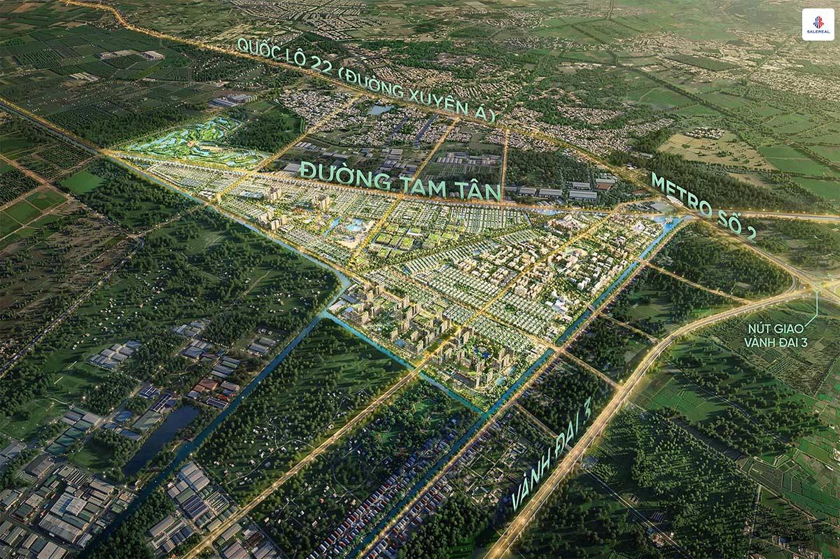 Vinhomes SaiGon Park Hóc Môn nằm sát bên đường Vành Đai 3