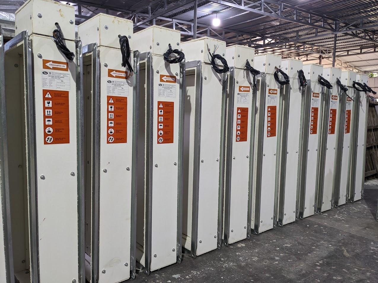 Cận cảnh thiết bị van gió sử dụng động cơ)