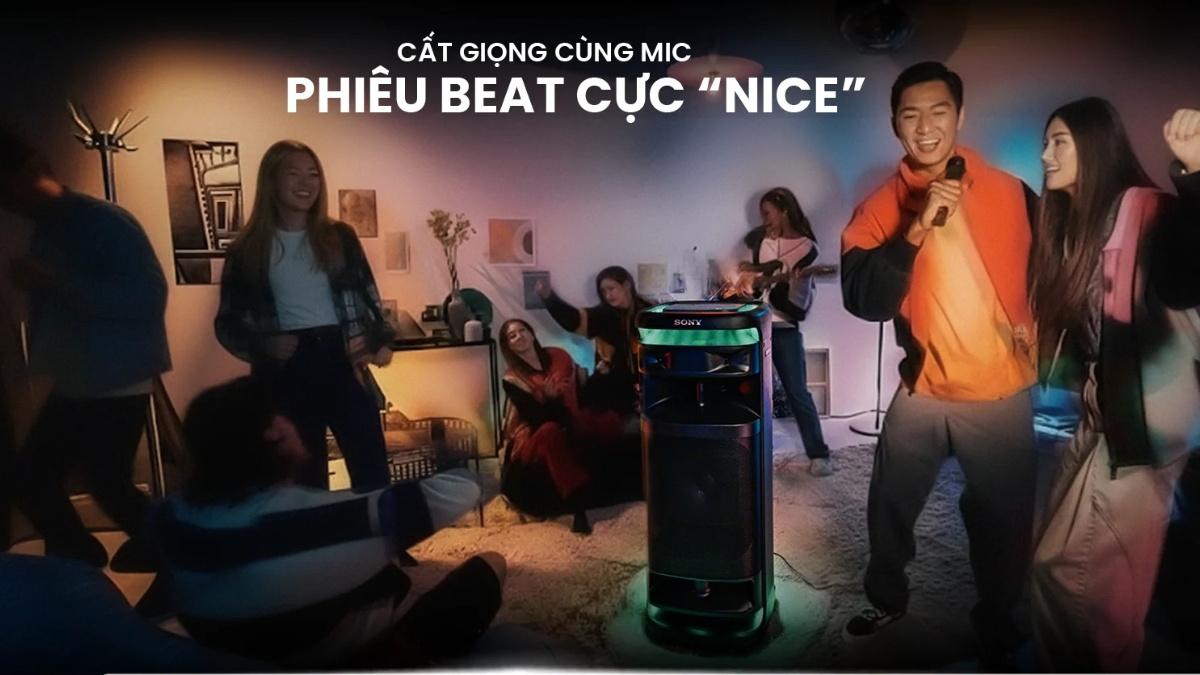 Một số dòng loa kéo Sony được trang bị micro đi kèm