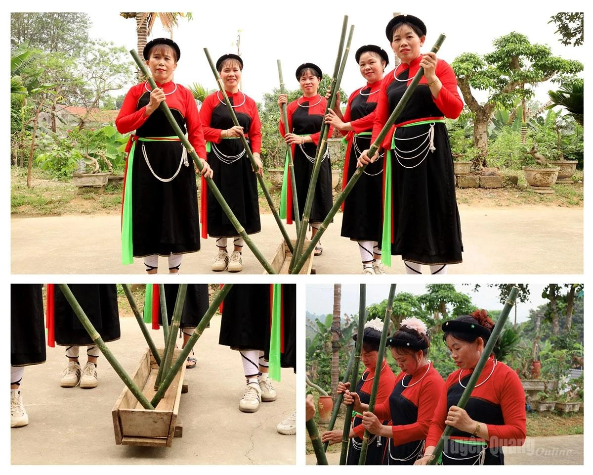 Traditional folk dances combined with indigenous musical instruments help recreate the unique cultural life of the Cao Lan people.