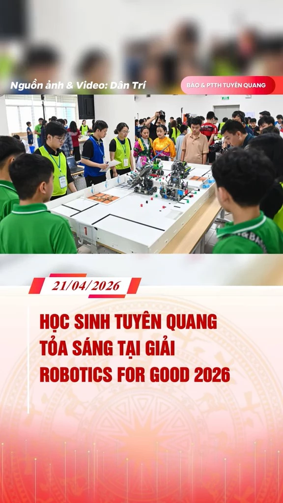 Học sinh Tuy&ecirc;n Quang tỏa s&aacute;ng tại giải Robotics for Good 2026