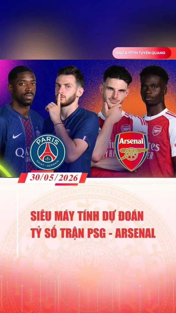 Si&ecirc;u m&aacute;y t&iacute;nh dự đo&aacute;n tỷ số trận PSG - Arsenal l&uacute;c 23h h&ocirc;m nay