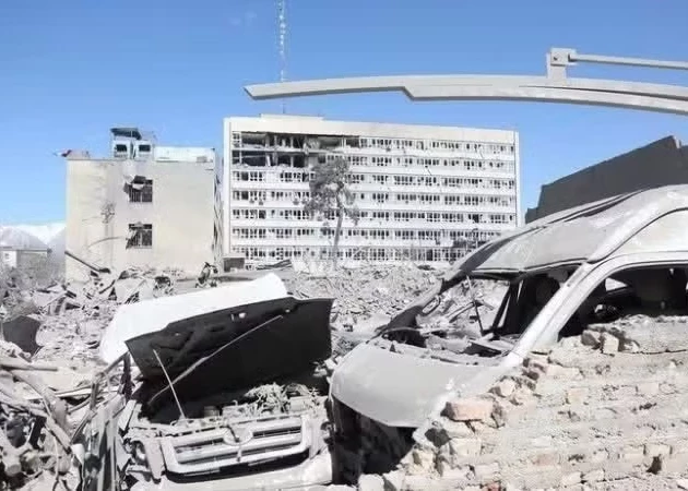 Damage following US and Israeli air strikes in Tehran, Iran. (Photo: Xinhua/VNA)