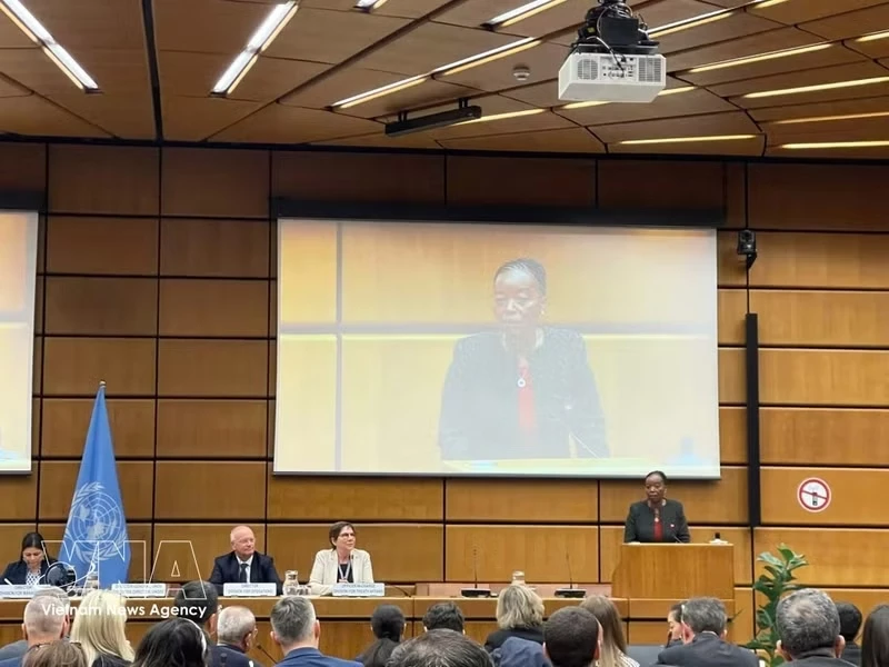 Director-General of the United Nations Office at Vienna (UNOV)-cum-Executive Director of the United Nations Office on Drugs and Crime (UNODC) Monica Kathina Juma