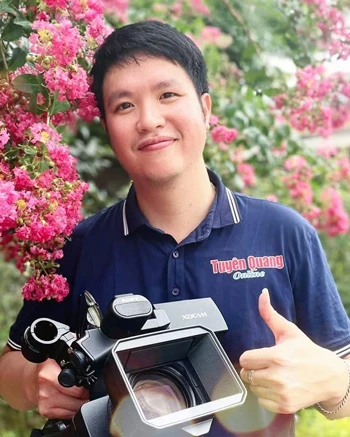 Phóng viên Lê Minh Hoàng, Phòng Điện tử, Phát thanh và Nội dung số, 
Báo và phát thanh, truyền hình Tuyên Quang