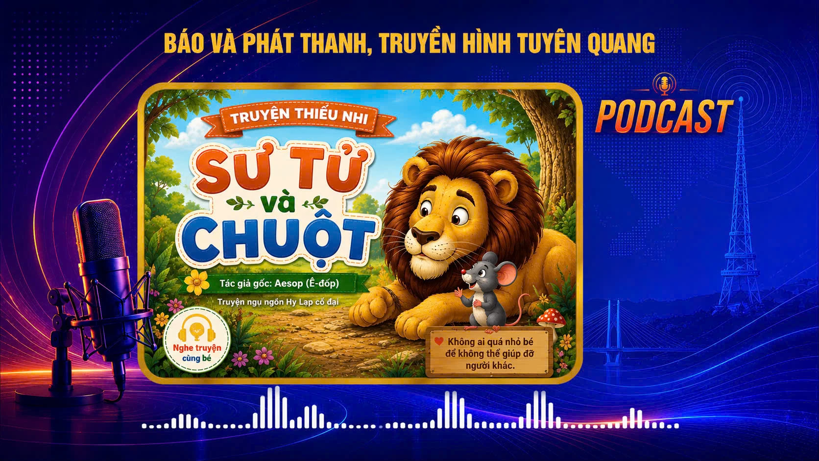Truyện thiếu nhi: Sư tử v&agrave; chuột