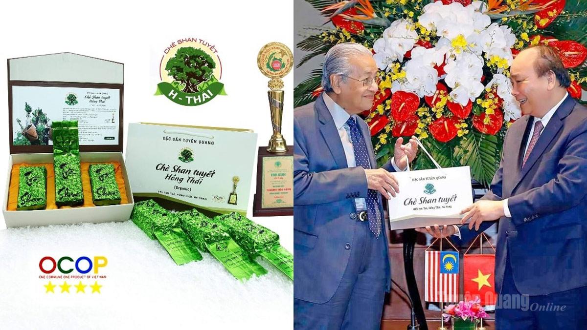 Sản phẩm trà Shan Hồng Thái vinh dự được chọn làm quà biếu
Thủ tướng Malaysia năm 2019.