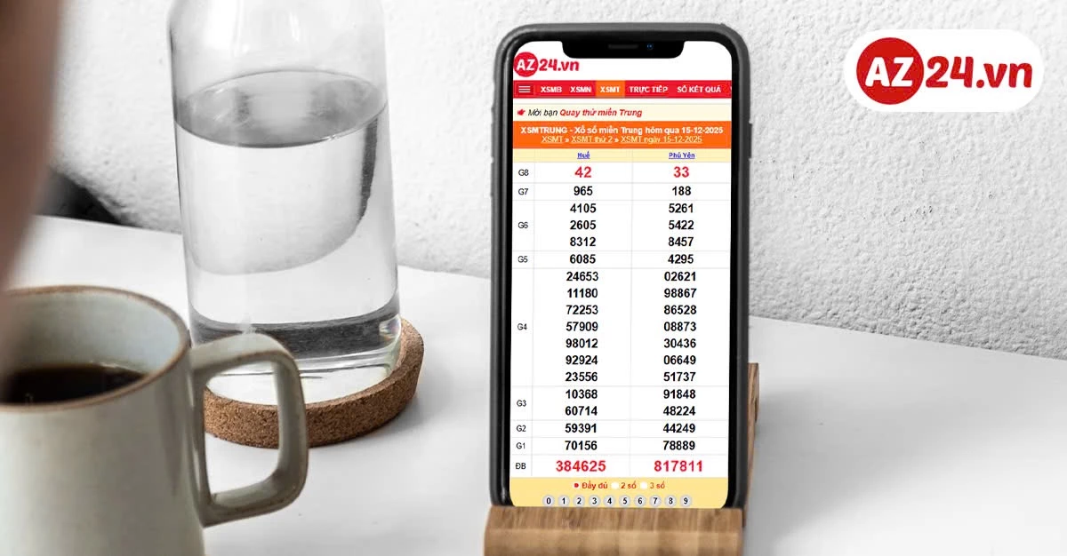 Thuận tiện tra cứu thông tin kết quả miền Trung hàng kỳ