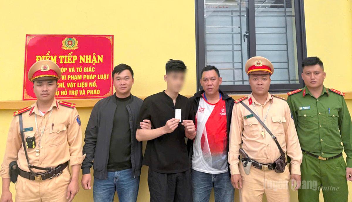 Đối tượng T.T.K dương tính với chất cần sa.