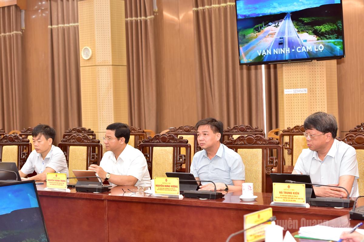 Các đại biểu tại điểm cầu Tuyên Quang.