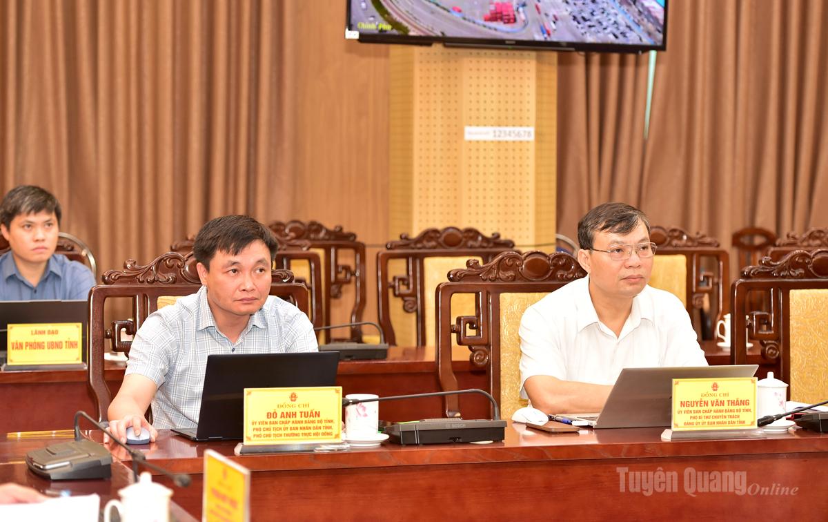 Các đại biểu tại điểm cầu Tuyên Quang.