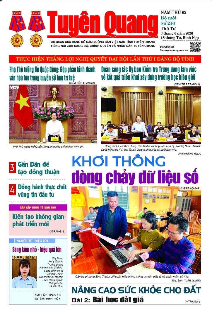 B&aacute;o Tuy&ecirc;n Quang số 216