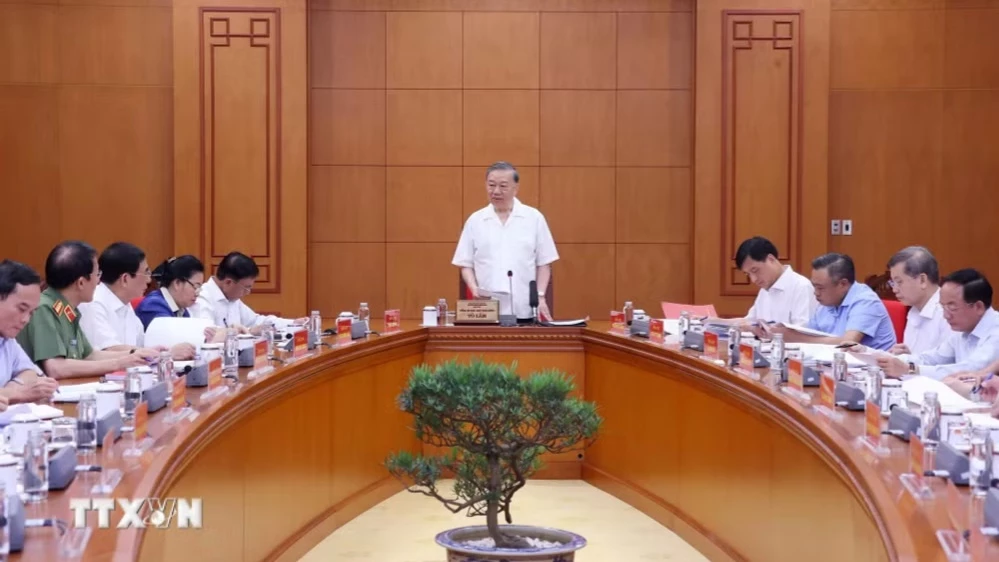 Tổng Bí thư, Chủ tịch nước chủ trì cuộc làm việc về Đề án Xây dựng xã hội trật tự, kỷ cương