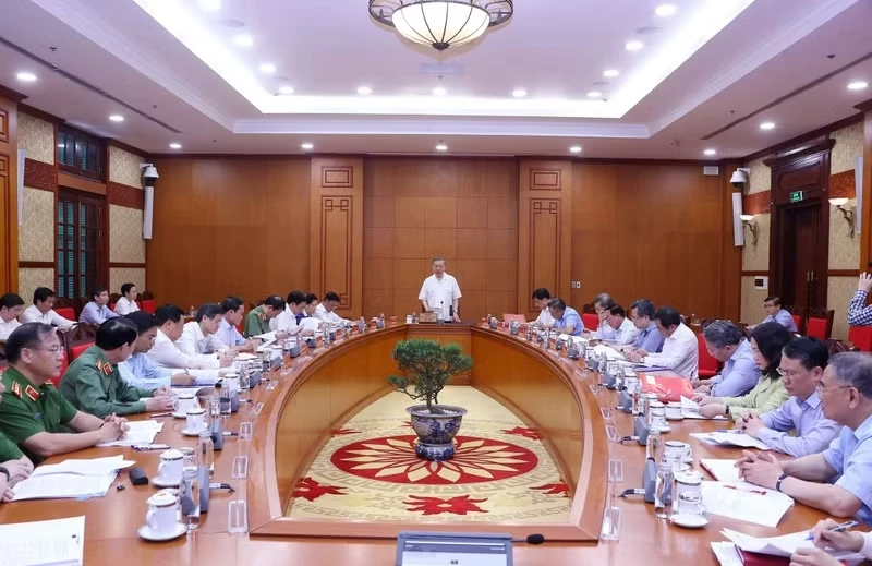 Party General Secretary and State President To Lam delivers a directive speech. (Photo: VNA)