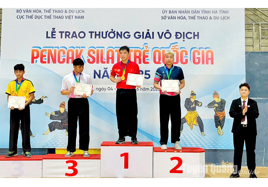 Vận động viên Tuyên Quang giành Huy chương Vàng môn Pencak Silat trẻ quốc gia năm 2025.