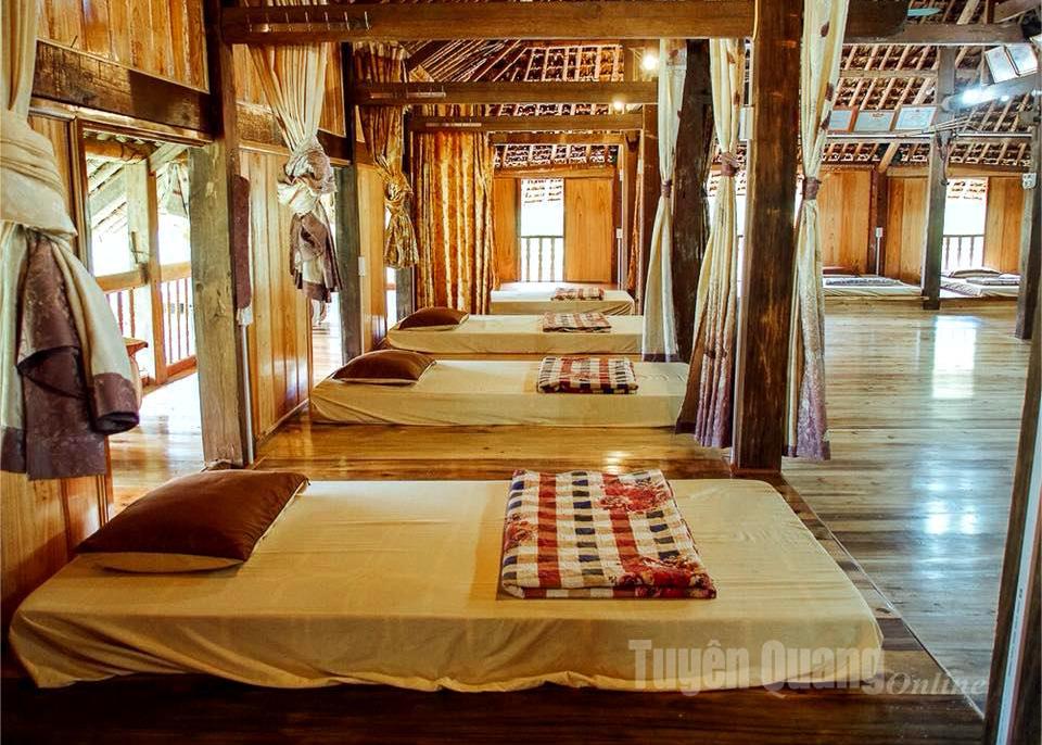 Không gian bên trong chỗ nghỉ cộng đồng của Cậy’Homestay.