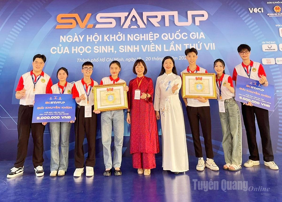 Sinh viên Trường Đại học Tân Trào tham gia và đoạt giải tại Ngày hội Khởi nghiệp Quốc gia của học sinh, sinh viên lần thứ VII năm 2025.