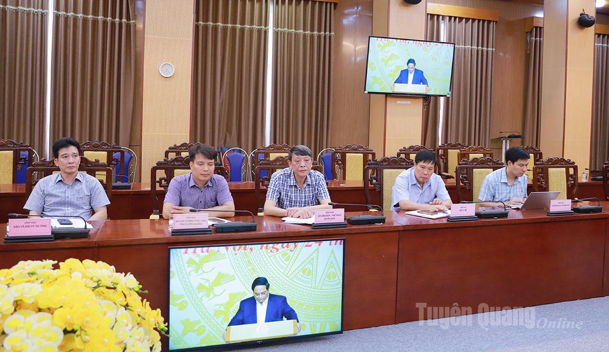 Các đại biểu dự tại điểm cầu tỉnh.